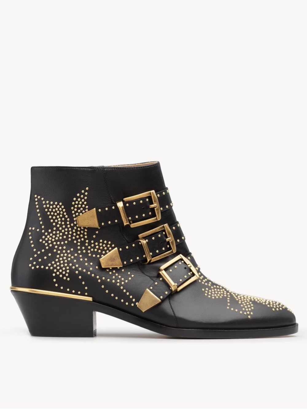 Chloe Women's Susanna Pointed-Toe Studded Booties
